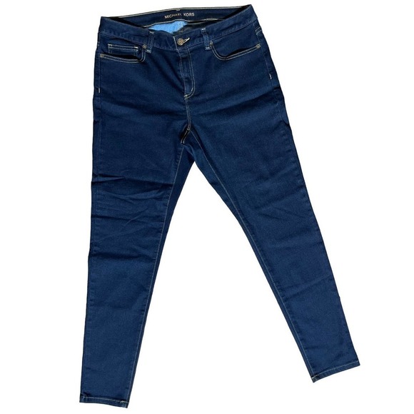 Michael Kors Women's Izzy Skinny Jean. Stretch. Size 8 Dark wash. - Picture 1 of 6